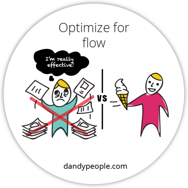 Optimize for flow sticker
