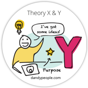Theory X & Y sticker