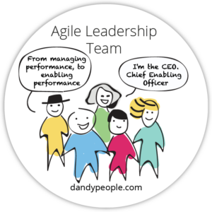 Agile leadership team sticker