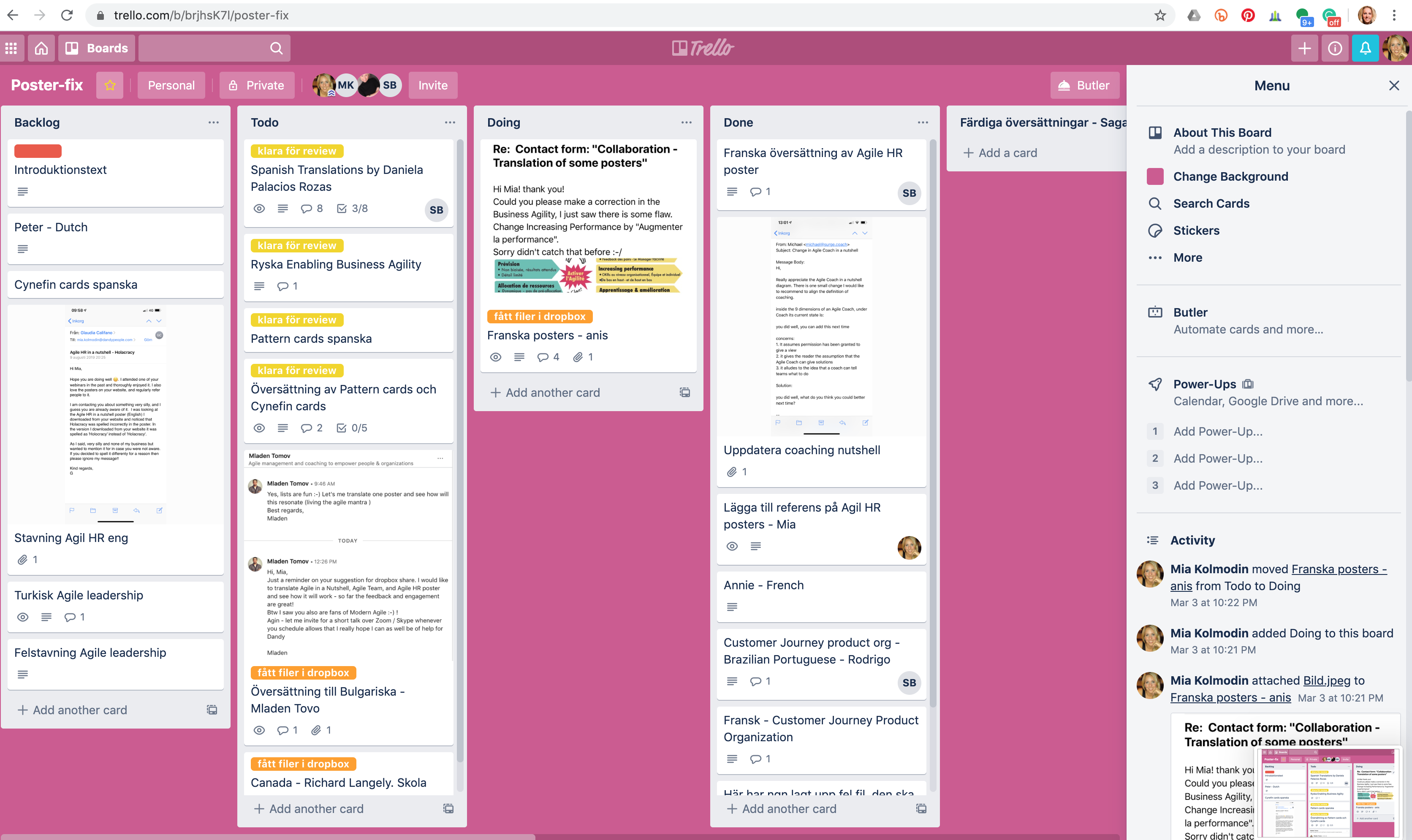 Glue Piece Trello